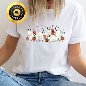 Halloween Cats shirt, Fall Pumpkin Cats shirt, Cute Halloween Cats shirt